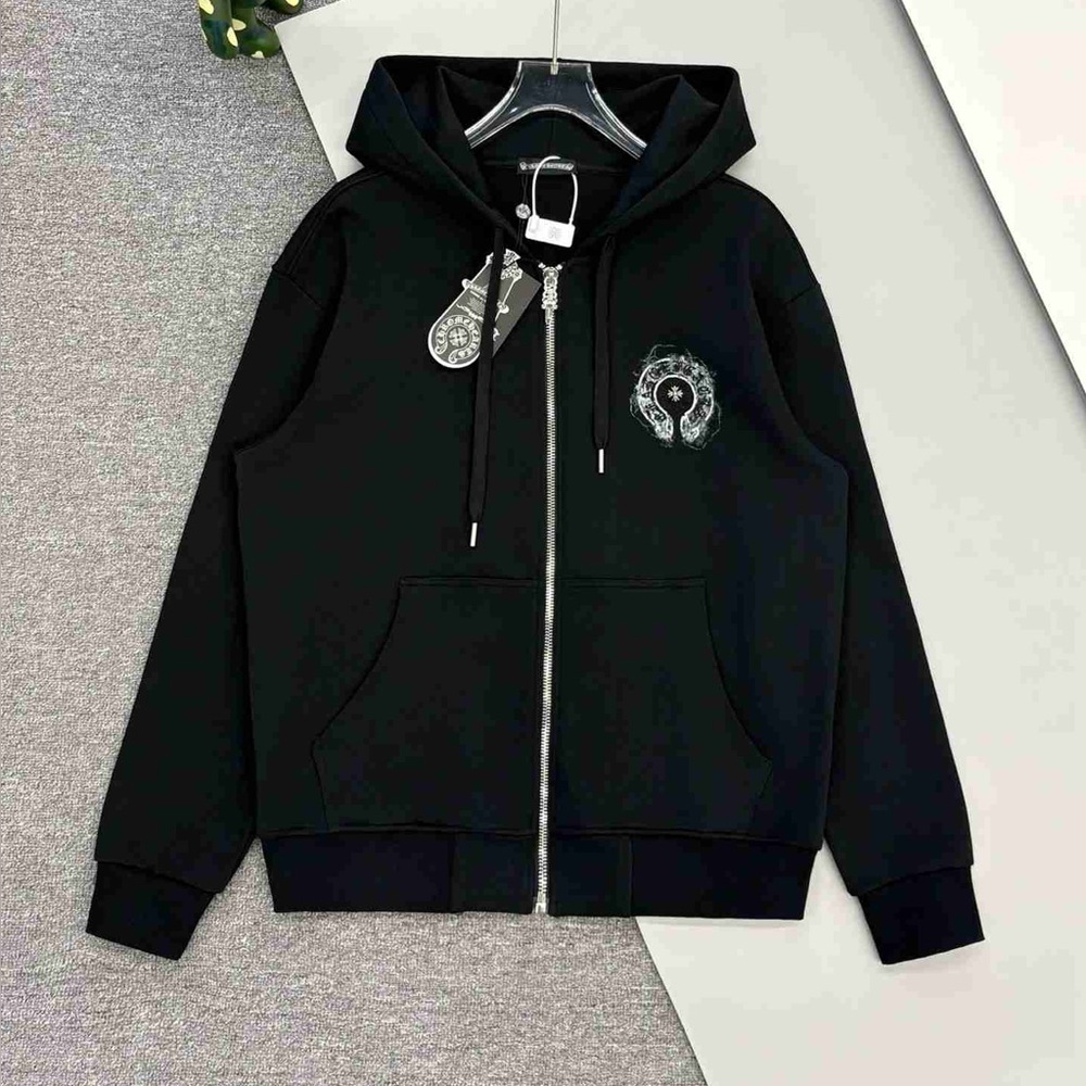 Chrome Hearts Black Hoodie Jacket